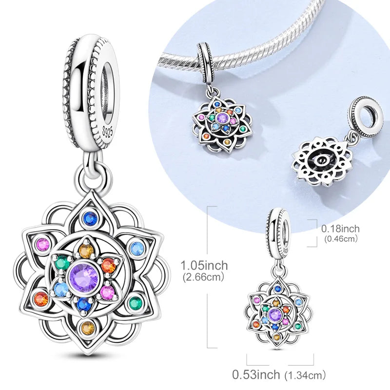 Lotus Bloom Spinner Charm