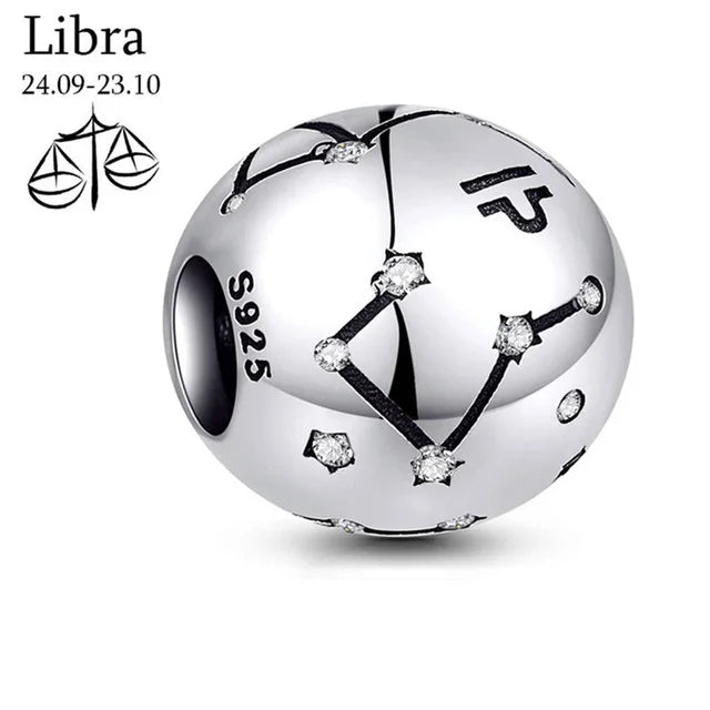 Sterling Silver Zodiac Charm