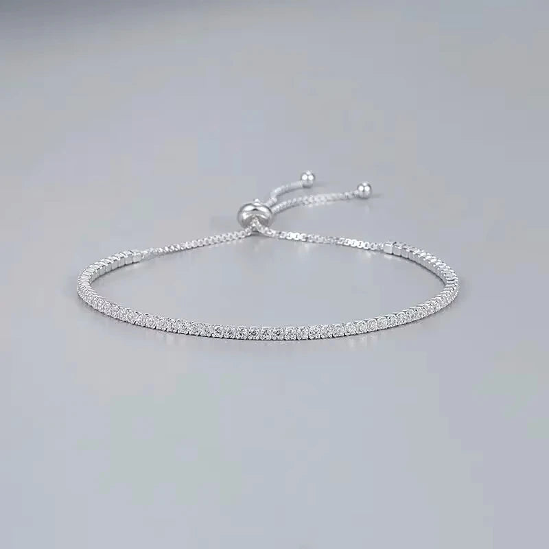 Elegant Zircon Tennis Bracelet – 925 Sterling Silver