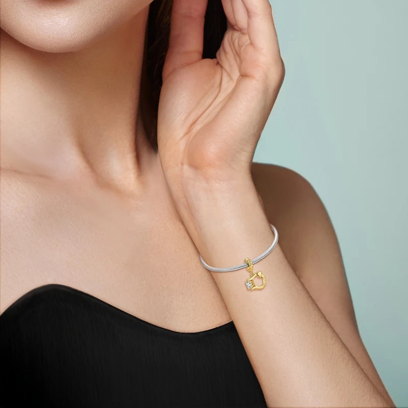 Golden Promise Sterling Wedding Bead