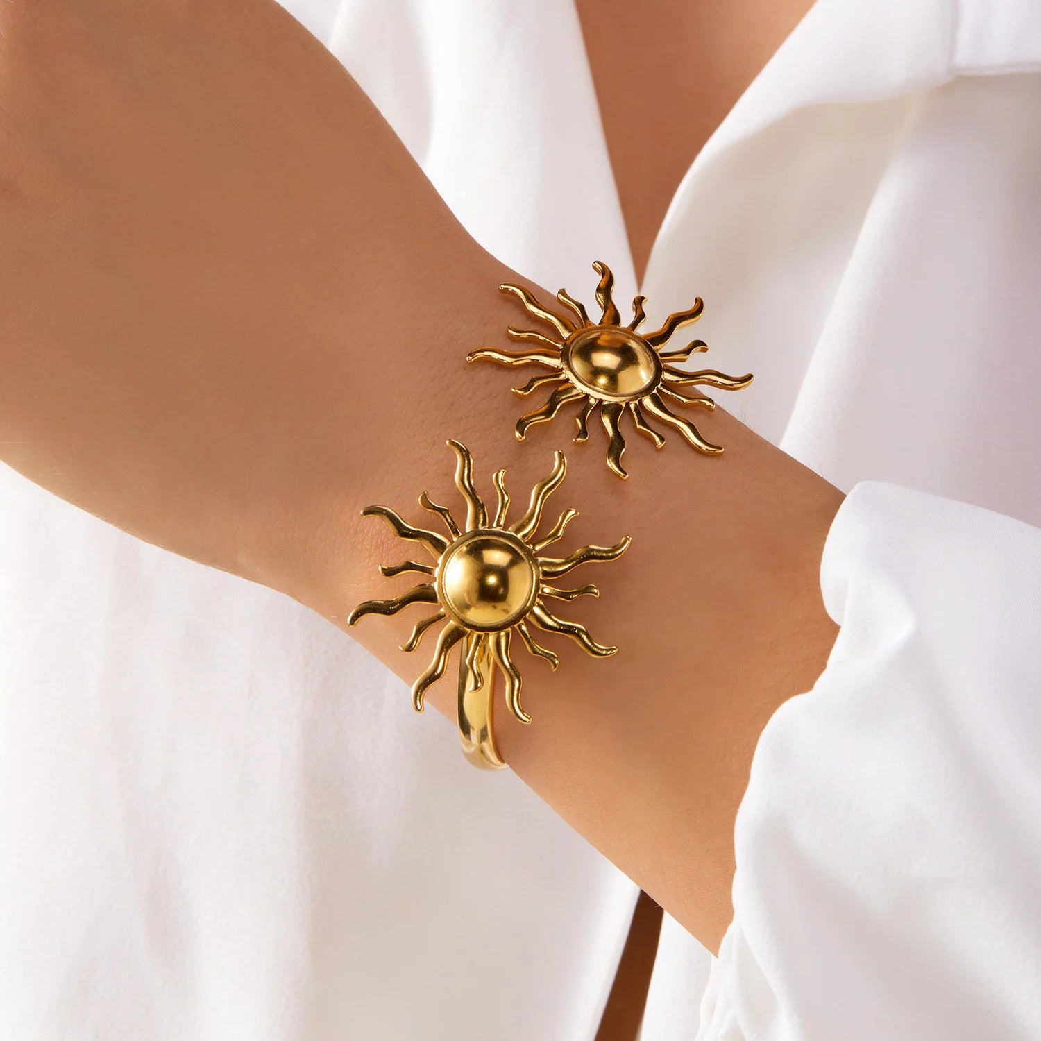 AuraSun Open Cuff Bracelet