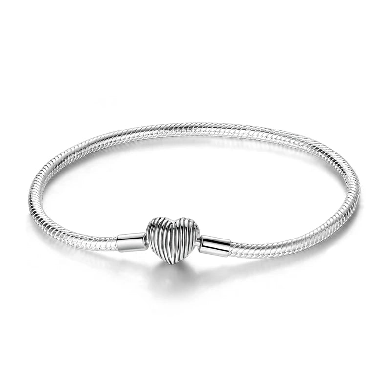 Sterling Glow Heart Bracelet