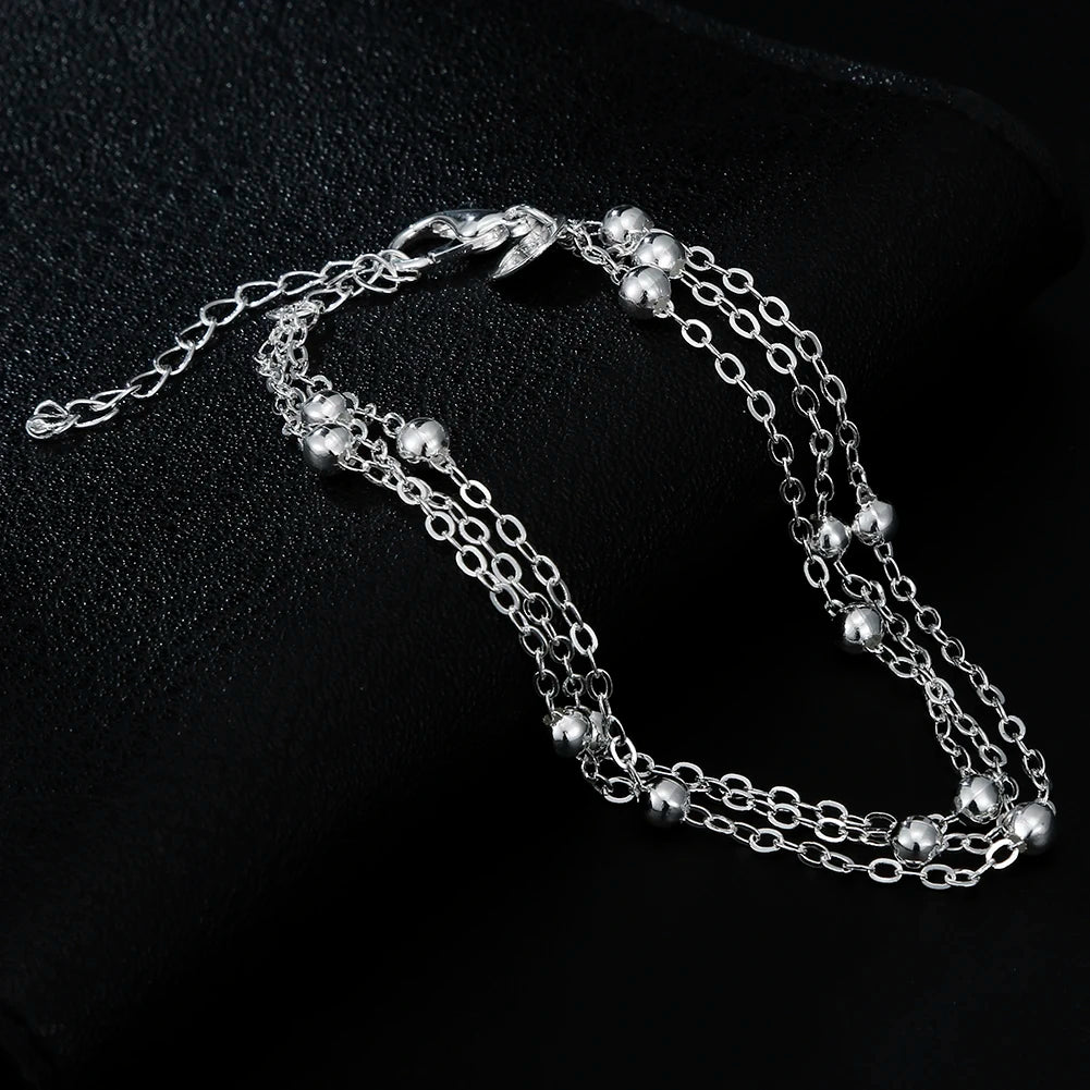 Silver Tassel Elegance Bracelet