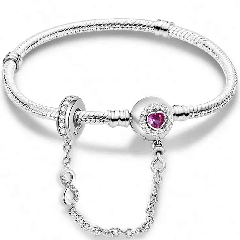 925 Silver Romantic Heart Bead