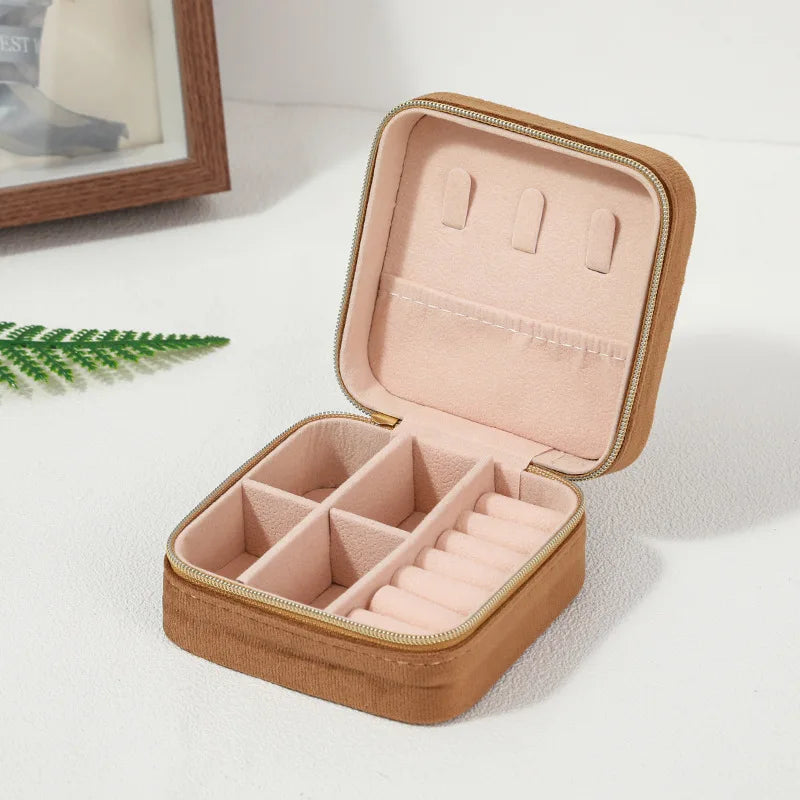 Luxury Velvet Travel Jewelry Case