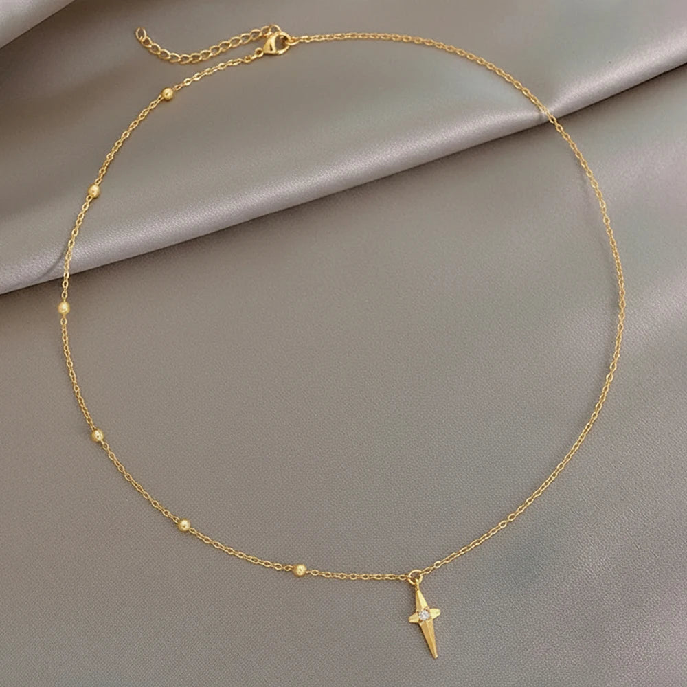 North Star Gold Pendant Necklace