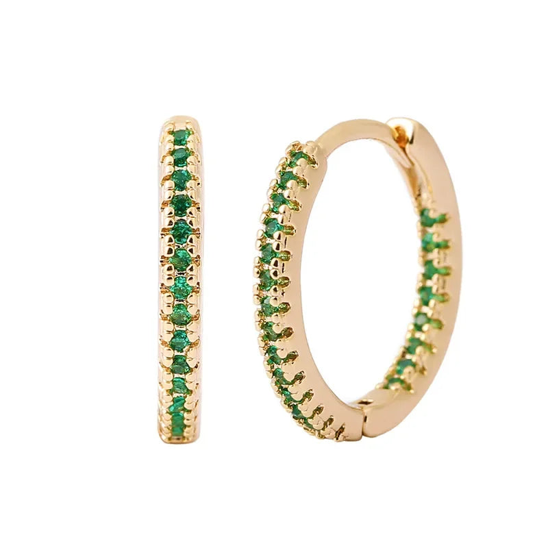Rainbow Glow Gold Earrings