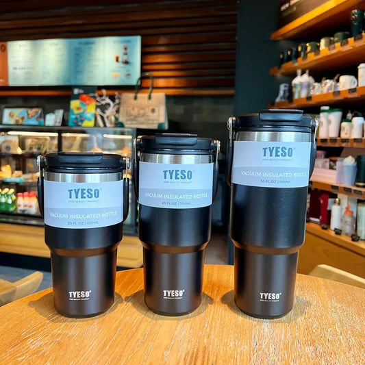 Tyeso Coffee Cup Thermos – Stainless Steel Double-Layer Travel Mug