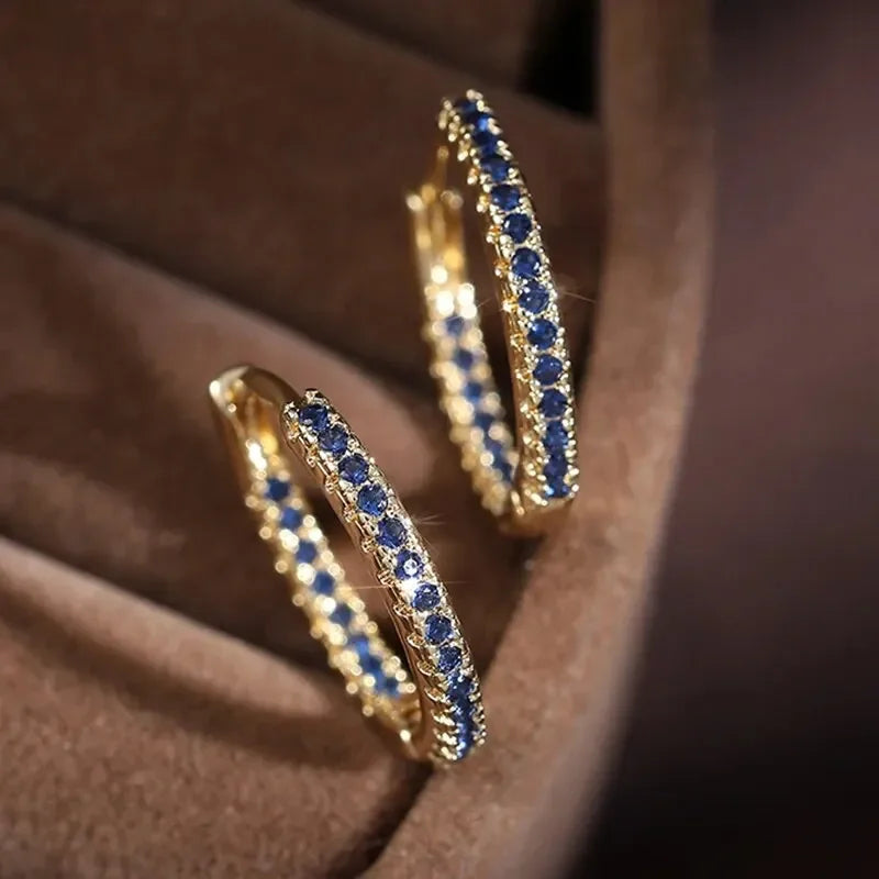 Rainbow Glow Gold Earrings