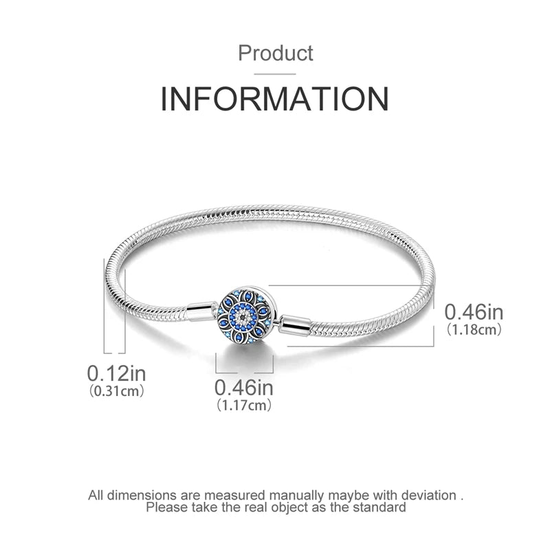 Aqua Charm Bracelet