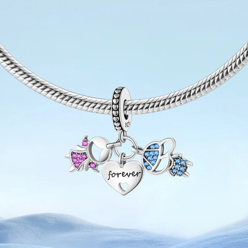 Travel Charm Silver Bracelet