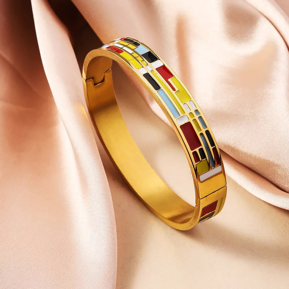 Bohemian Enamel Bangle