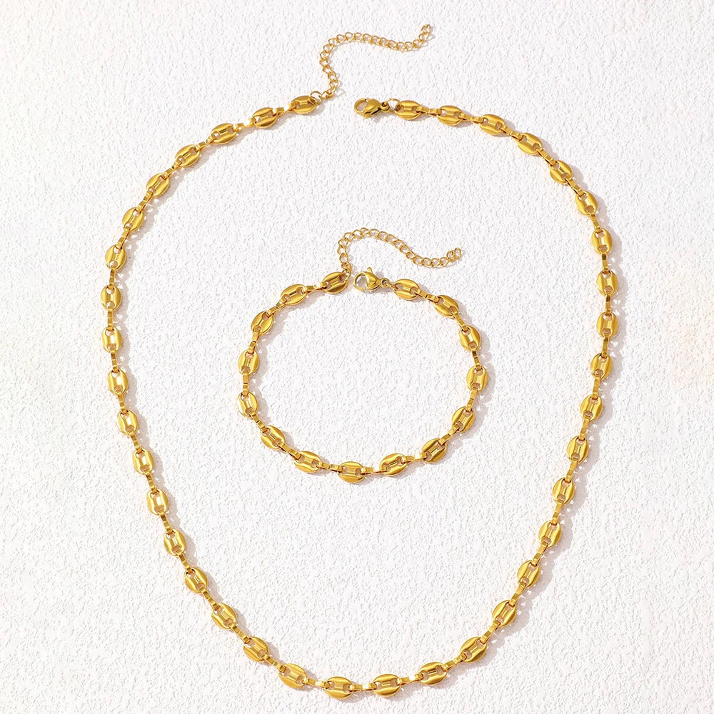 Opaline Charm Bracelet & Necklace Set