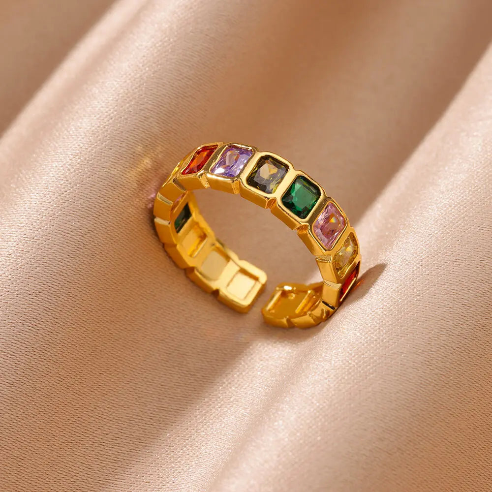 Aurora Shine Gold Ring