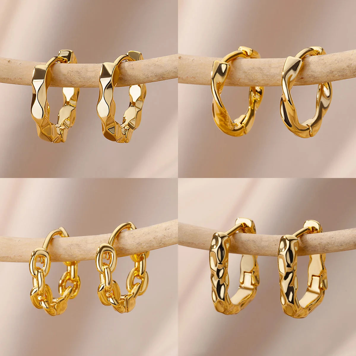 AuraRound Hoop Earrings