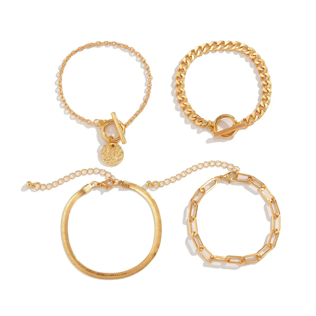 StreetGold Coin Charm Bracelet