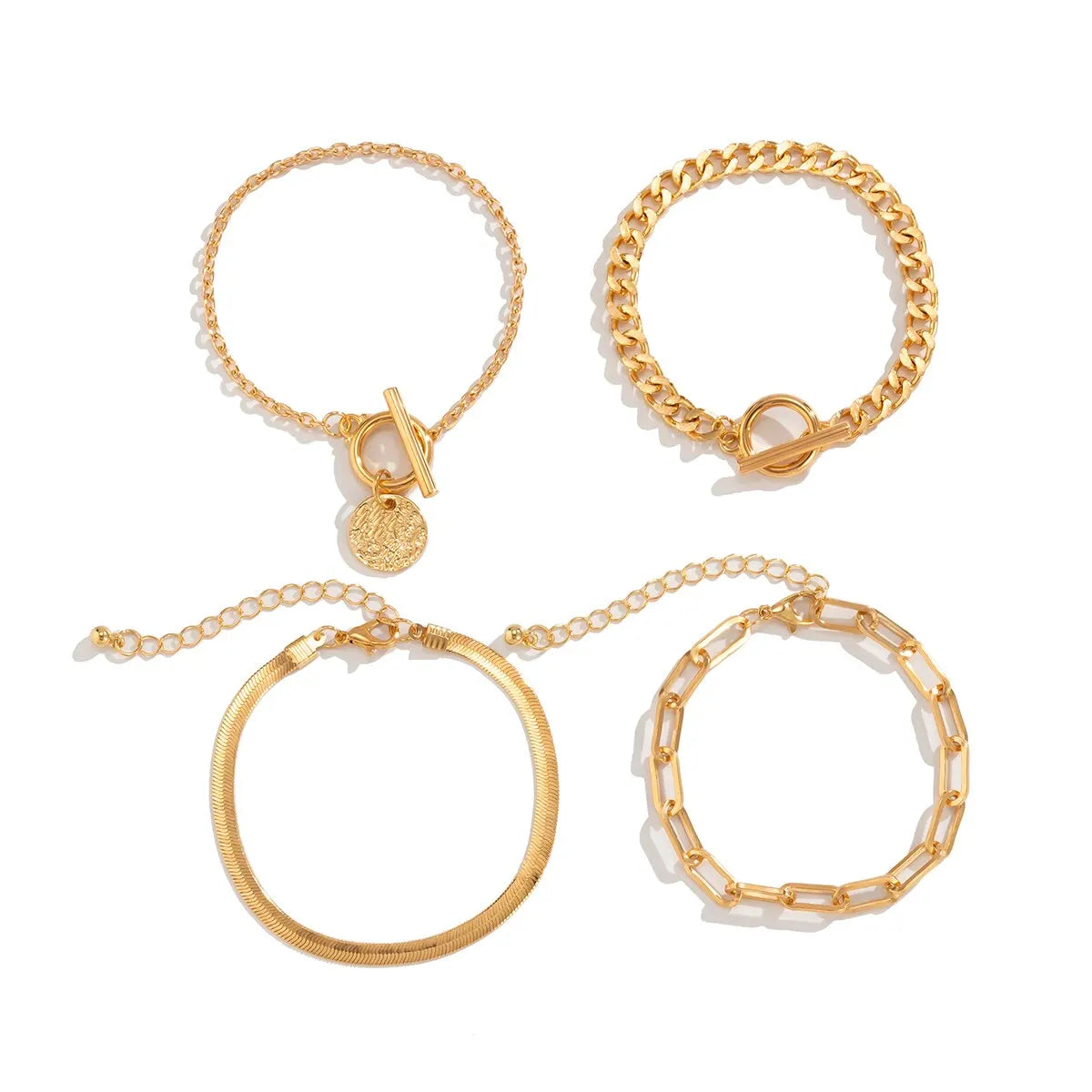 StreetGold Coin Charm Bracelet