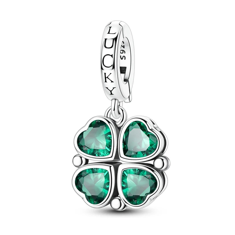 Lucky Aura Four-Leaf Clover Bead
