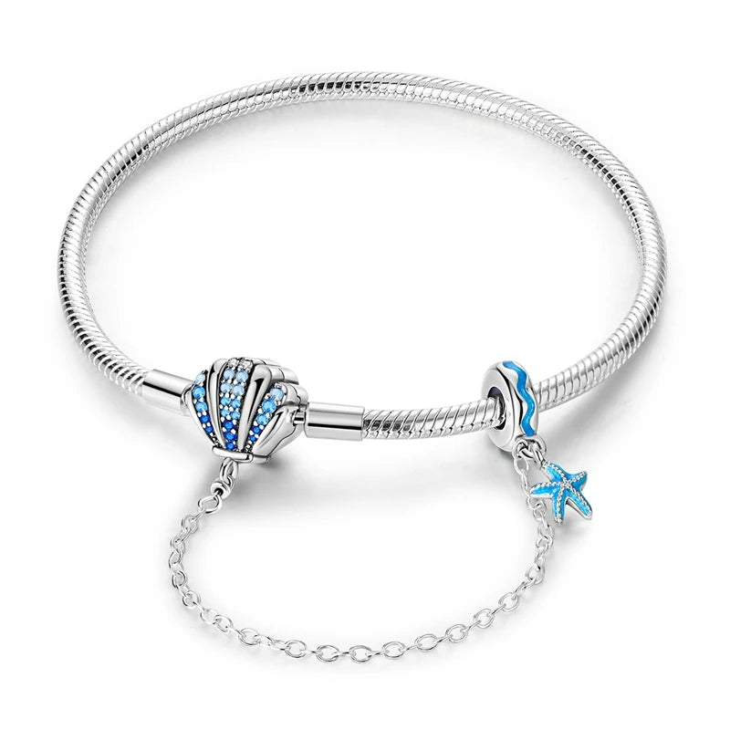 Aqua Charm Bracelet