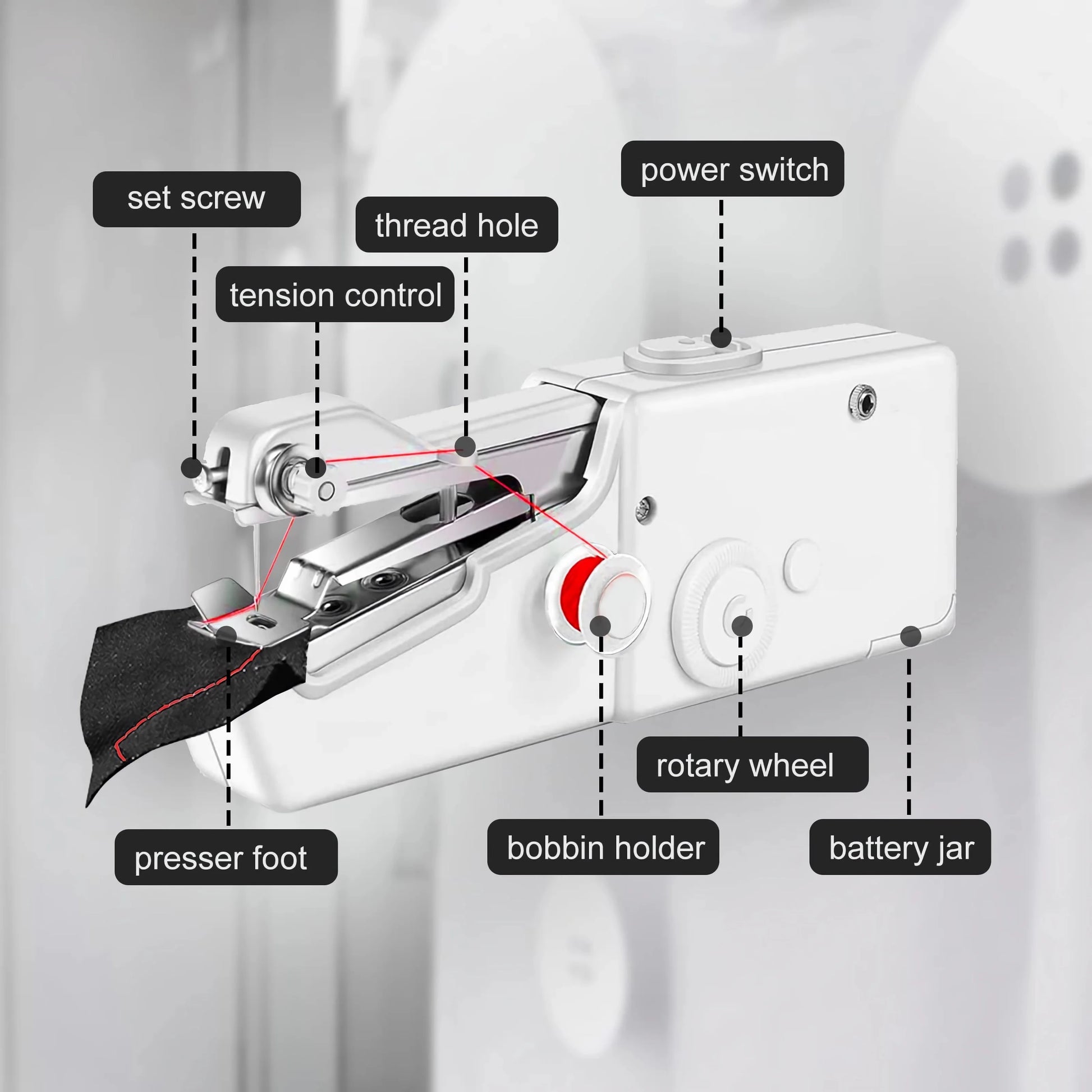 Mini Handheld Sewing Machine – Quick Stitch Portable Tool for Home & Travel