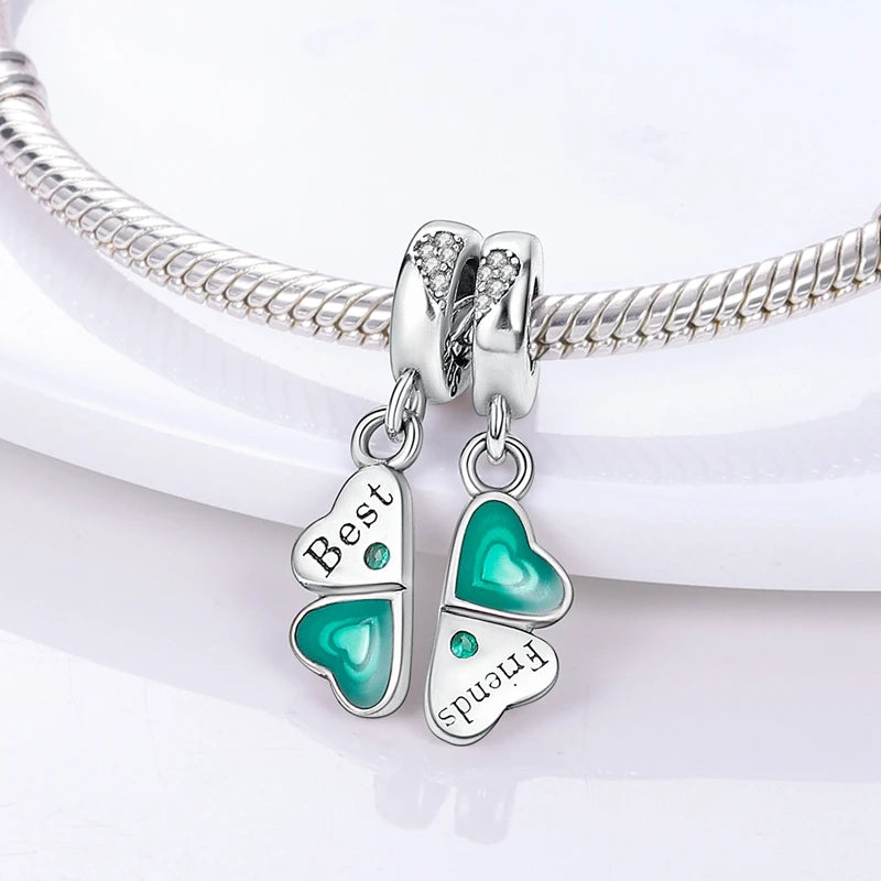 Lucky Aura Four-Leaf Clover Bead