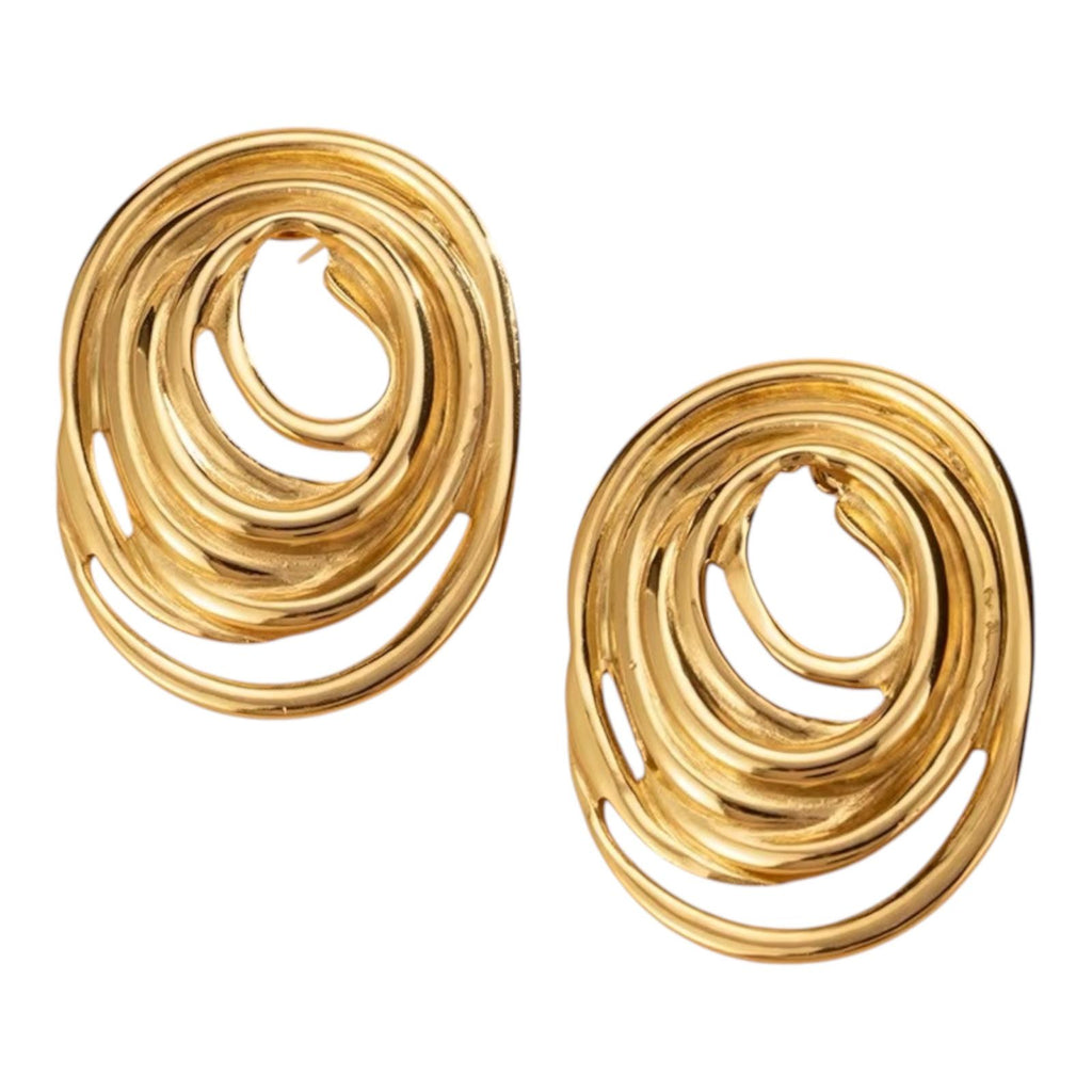 Eterna Oval Line Studs
