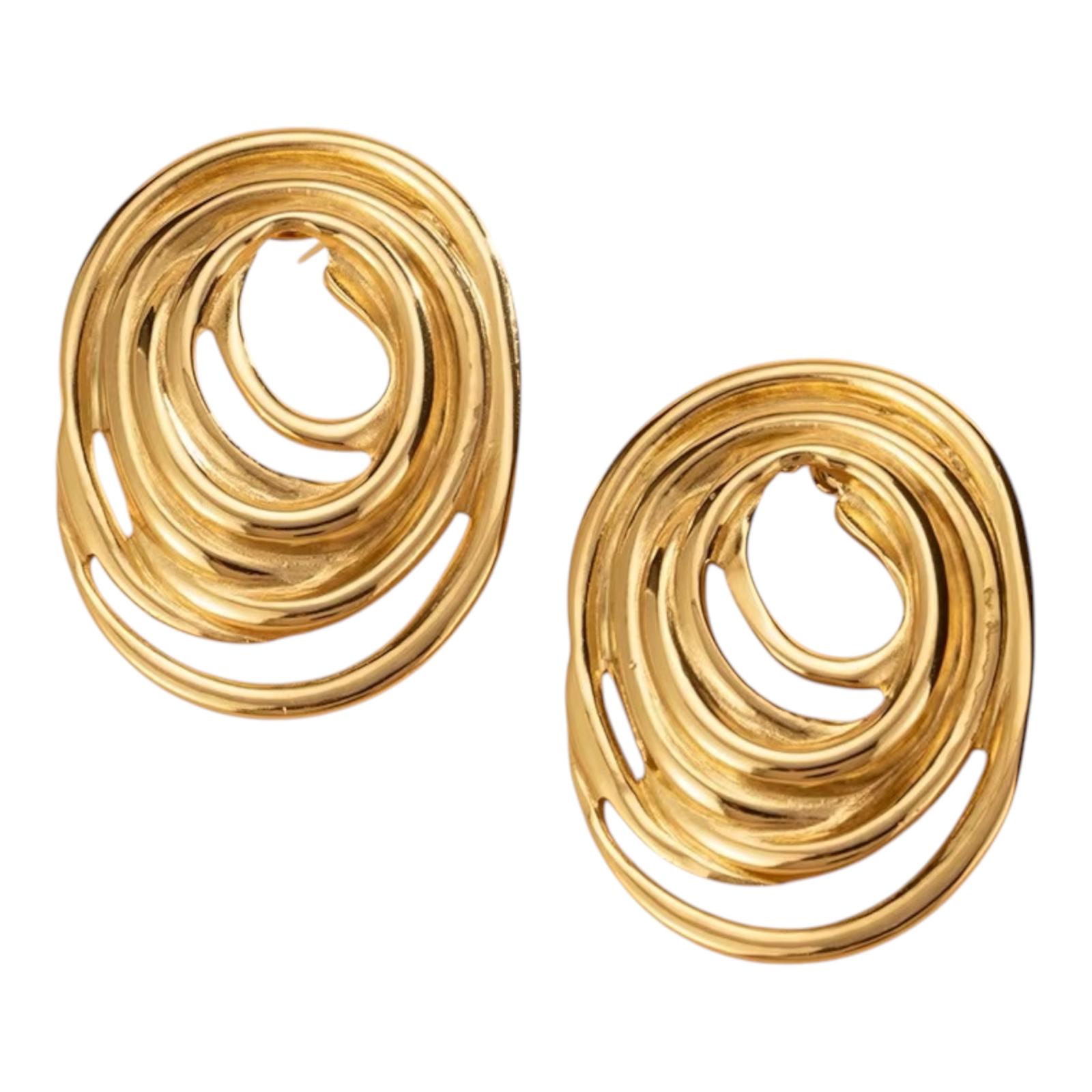 Eterna Oval Line Studs