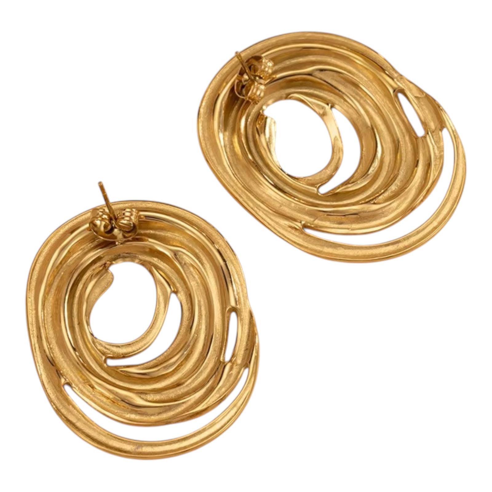 Eterna Oval Line Studs