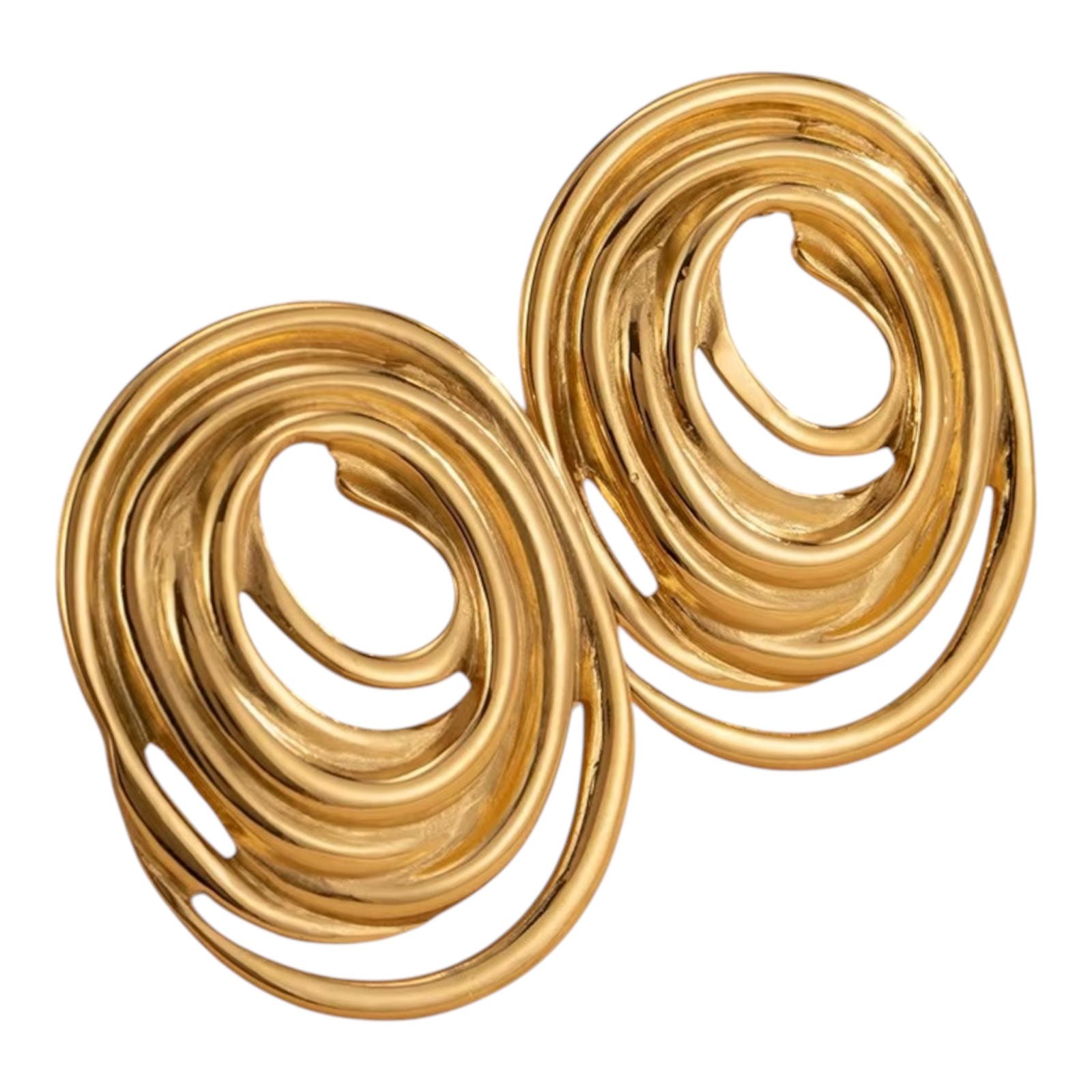 Eterna Oval Line Studs
