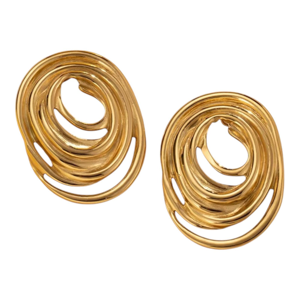 Eterna Oval Line Studs