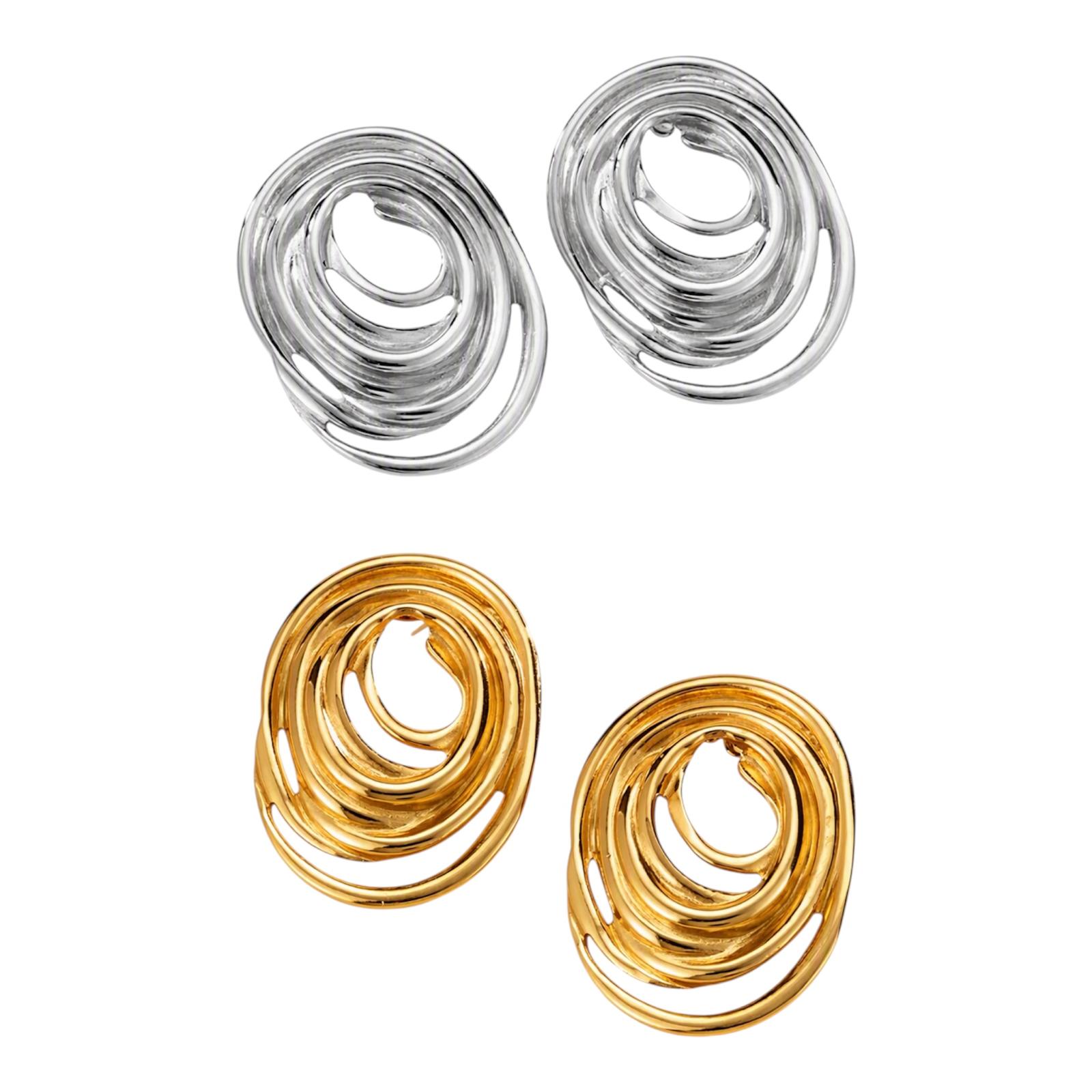 Eterna Oval Line Studs