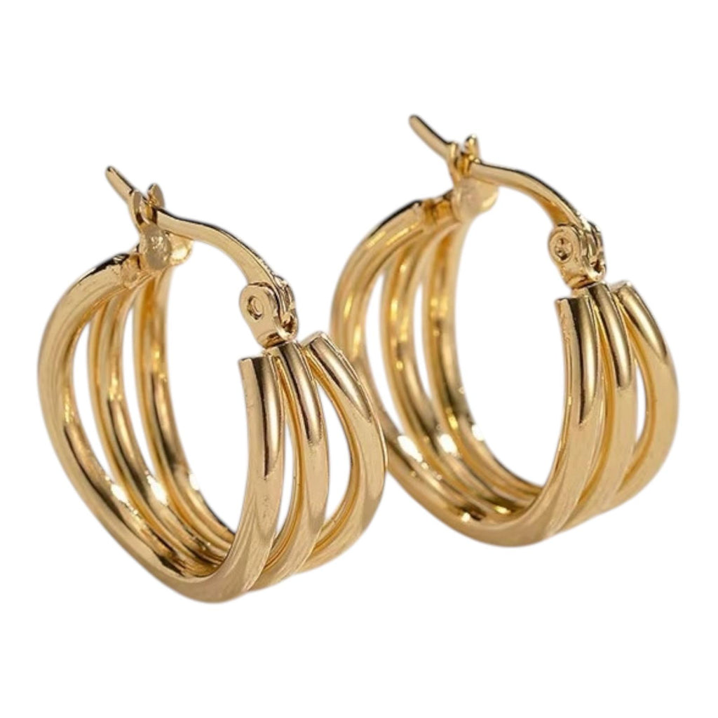 Luna Triple-Layer Earrings