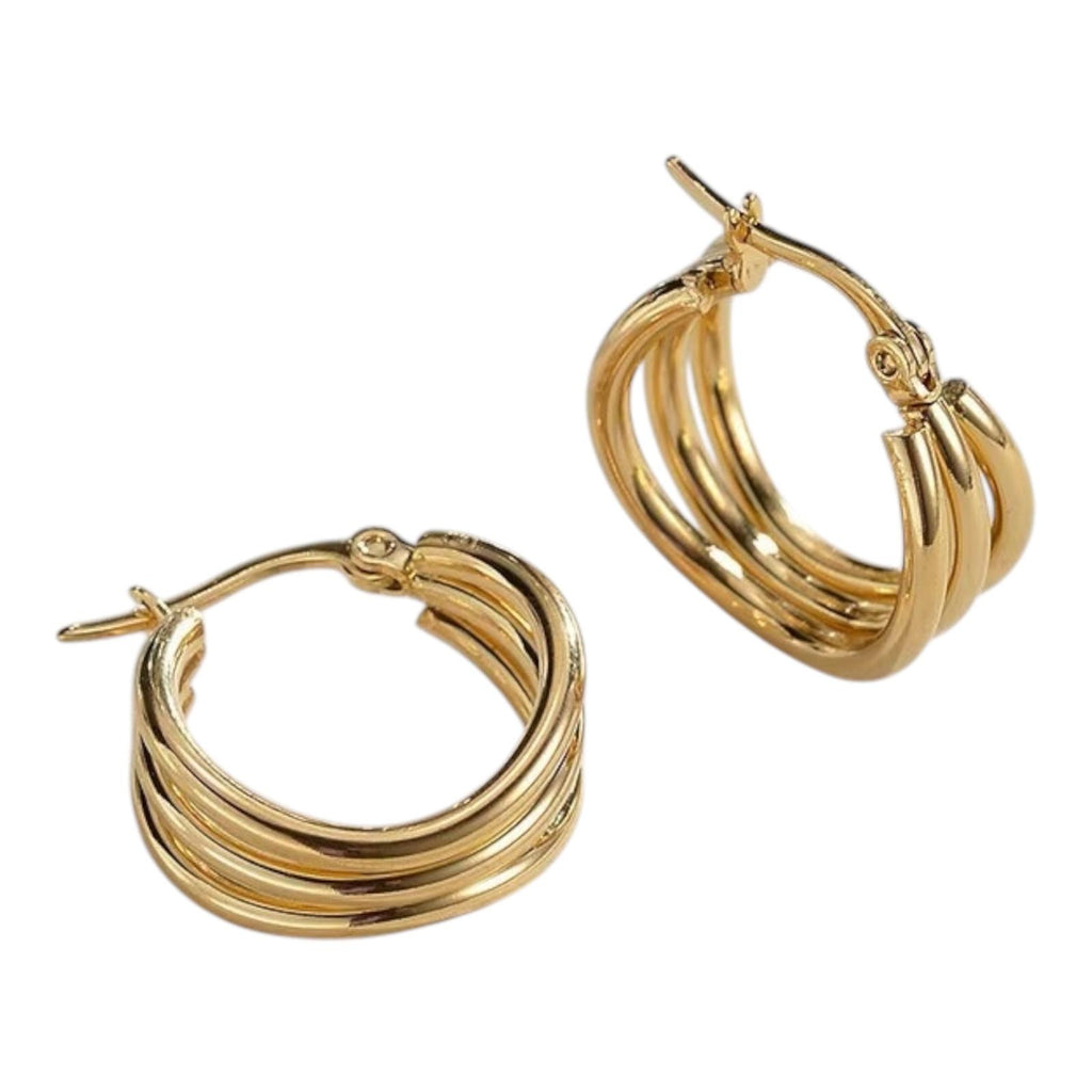 Luna Triple-Layer Earrings