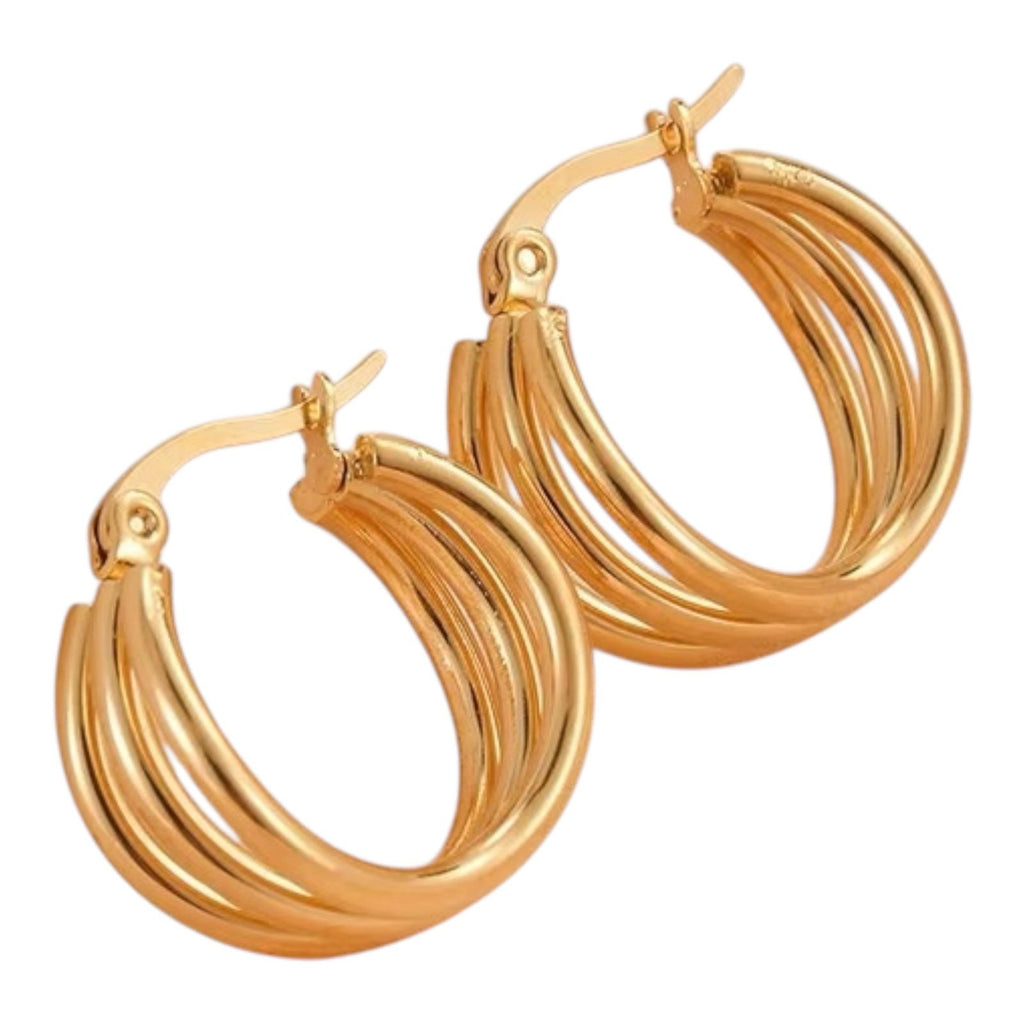 Luna Triple-Layer Earrings