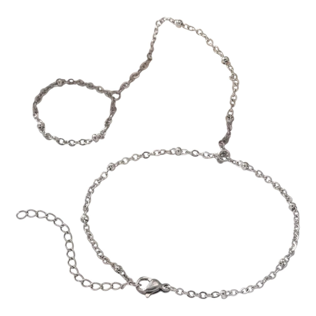 Minimalist Beaded Hand Chain