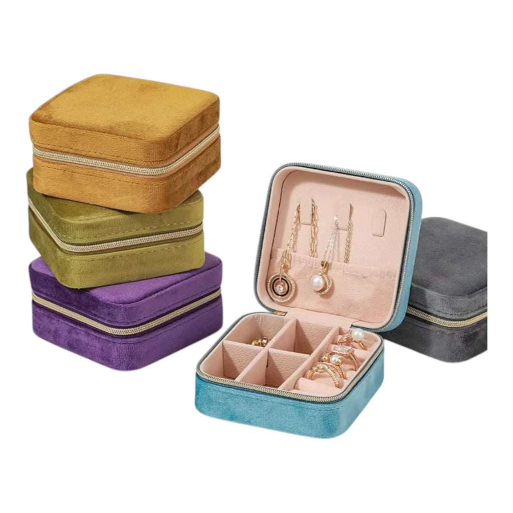 Luxury Velvet Travel Jewelry Case
