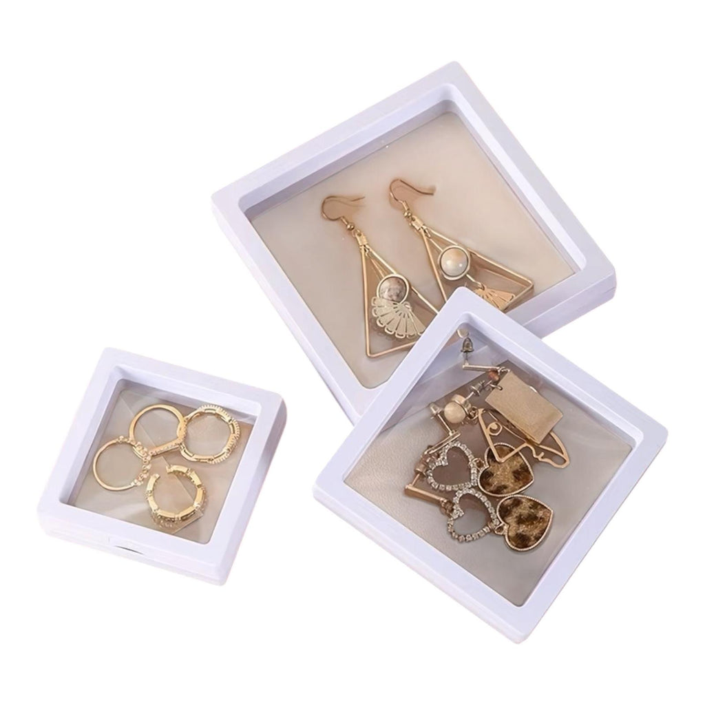 10-Piece Floating Jewelry Display Box Set