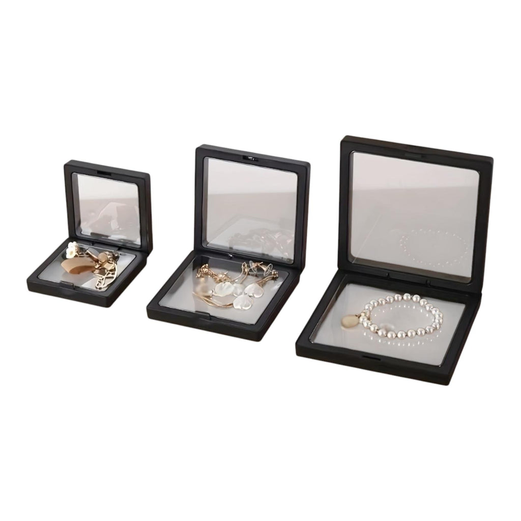 10-Piece Floating Jewelry Display Box Set