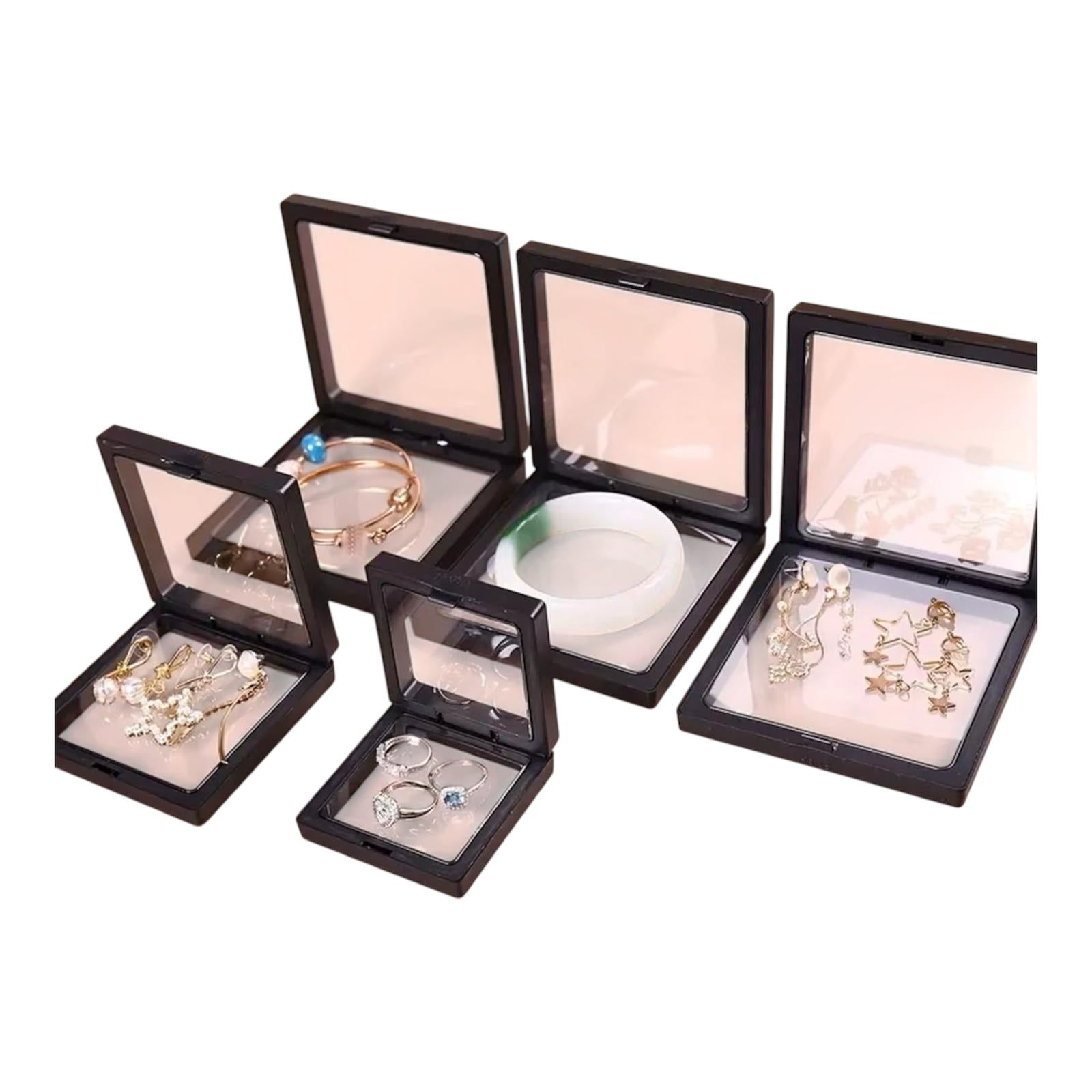 10-Piece Floating Jewelry Display Box Set