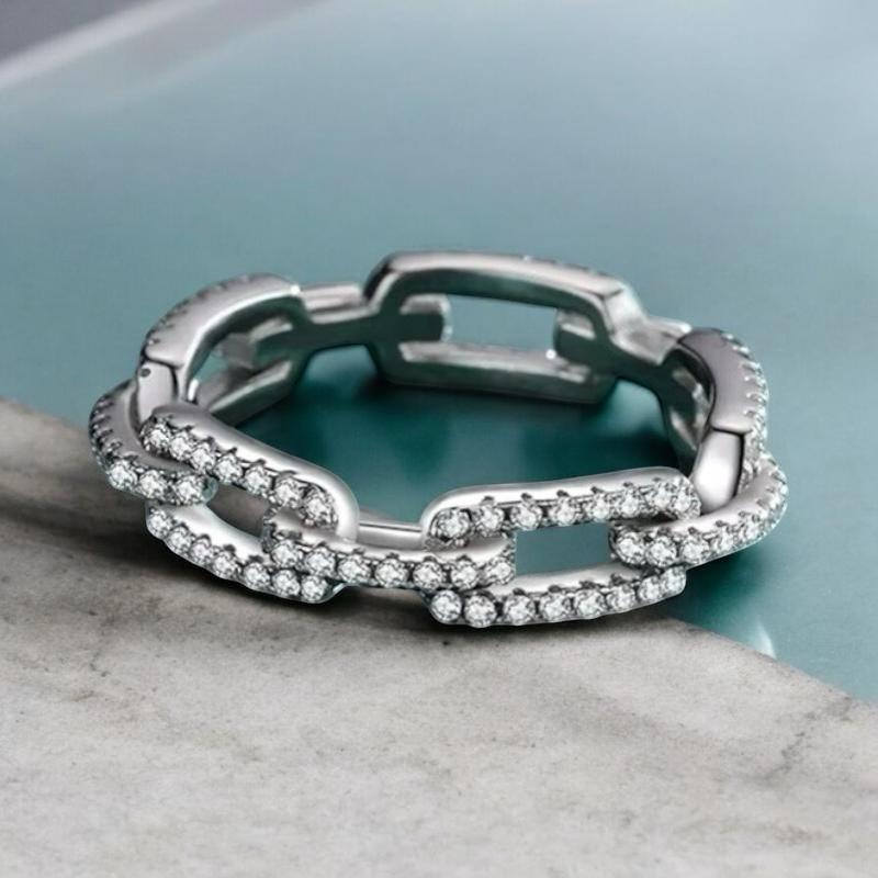 Platina Spark Stack Ring
