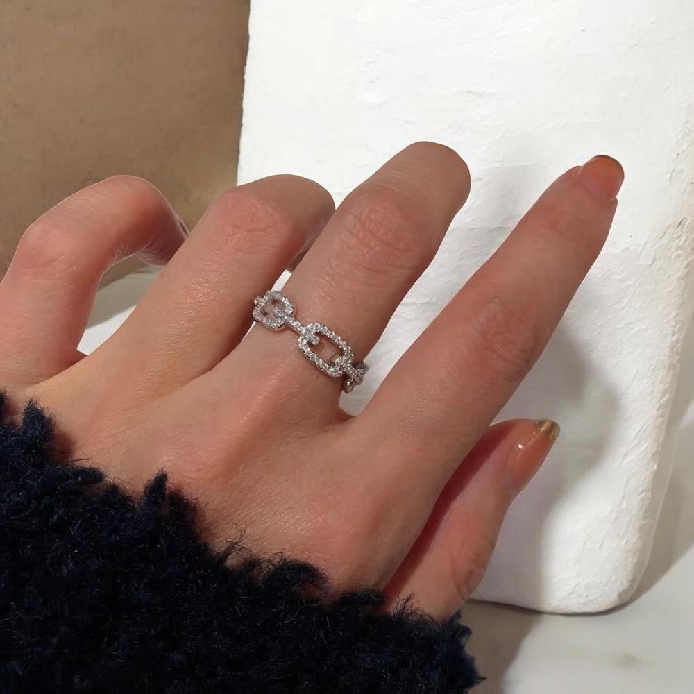 Platina Spark Stack Ring