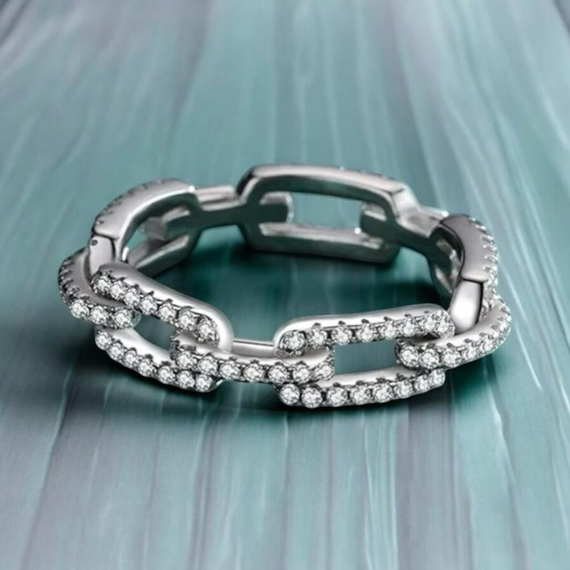 Platina Spark Stack Ring
