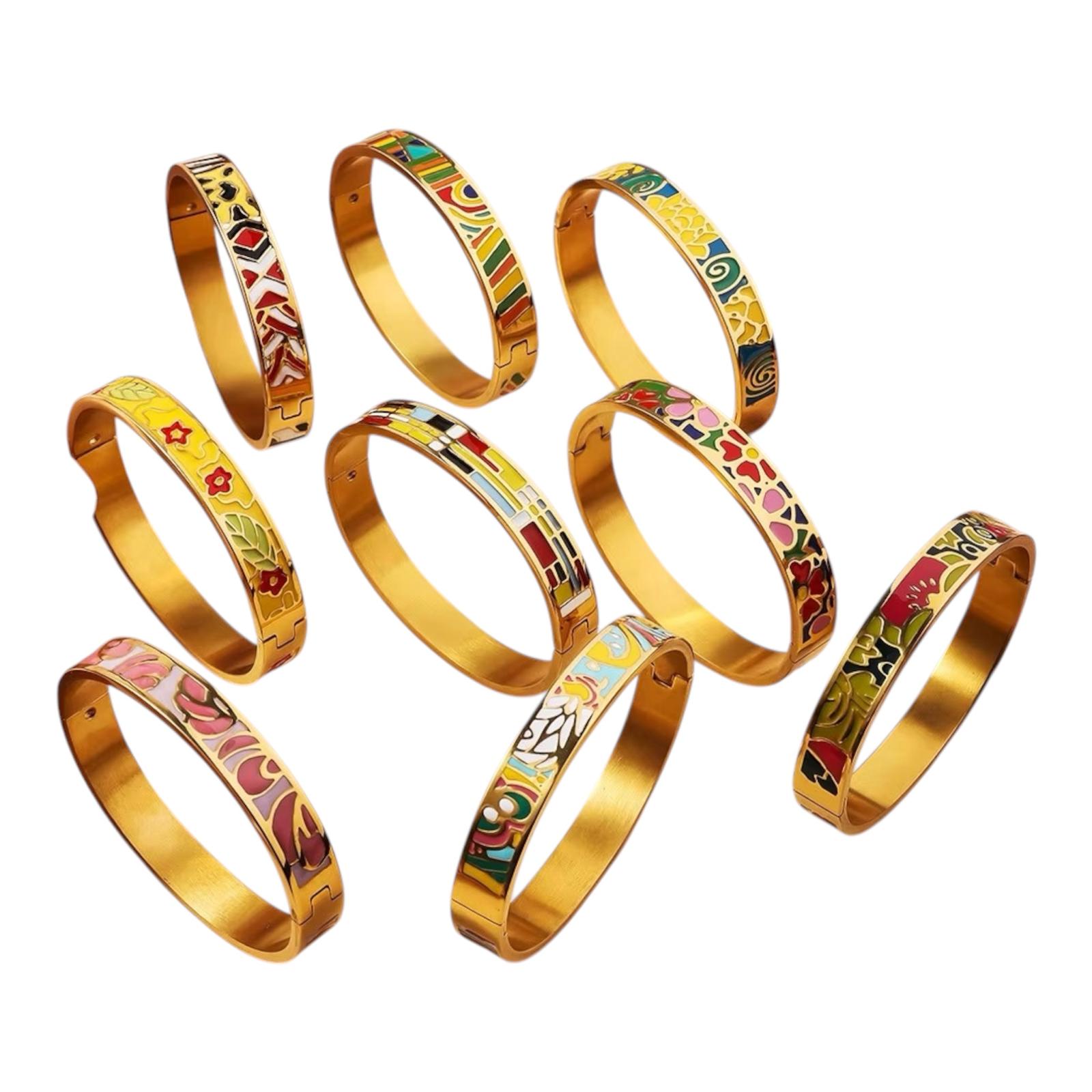 Bohemian Enamel Bangle