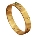 Lumière Crystal Gold Bangle