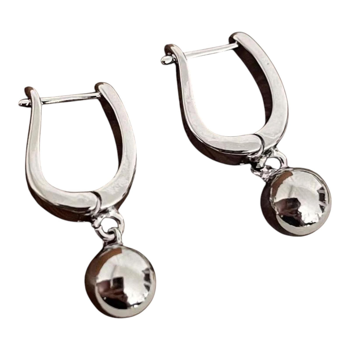 Retro Ball Sterling Silver Earrings