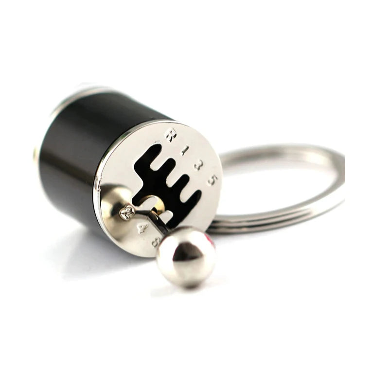 Six-Speed Manual Gearbox Fidget Keychain – Turbo Shifter Design, Zinc Alloy